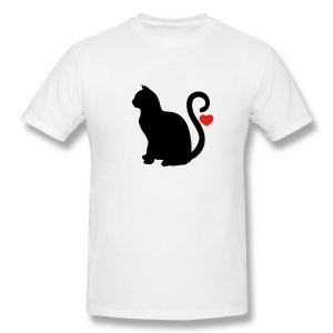 Camisa Gato coração Modelo 2